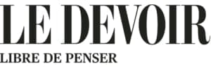 Le Devoir's (a Montreal French language newspaper) logo is displayed.